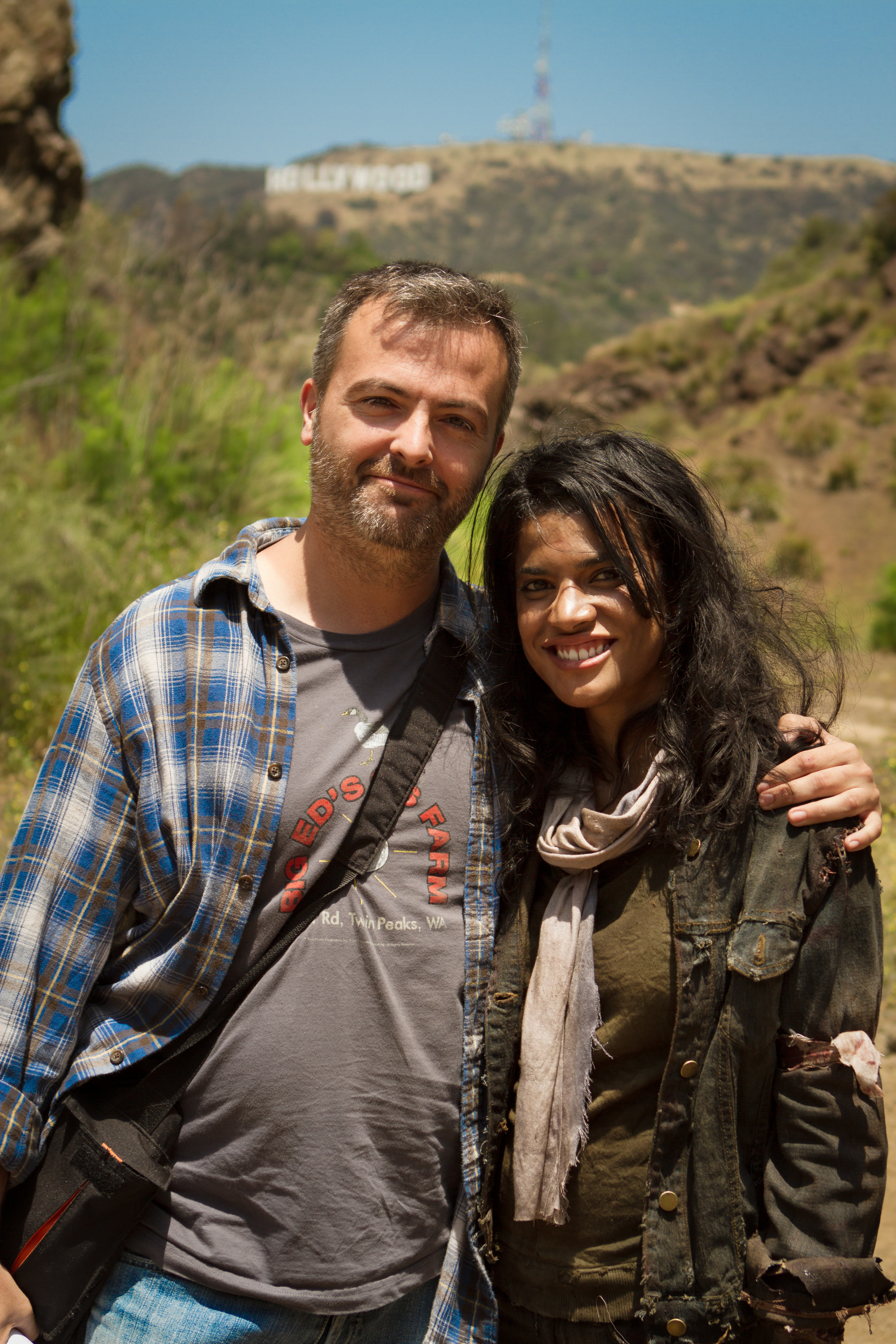 On location — Hollywood Hills