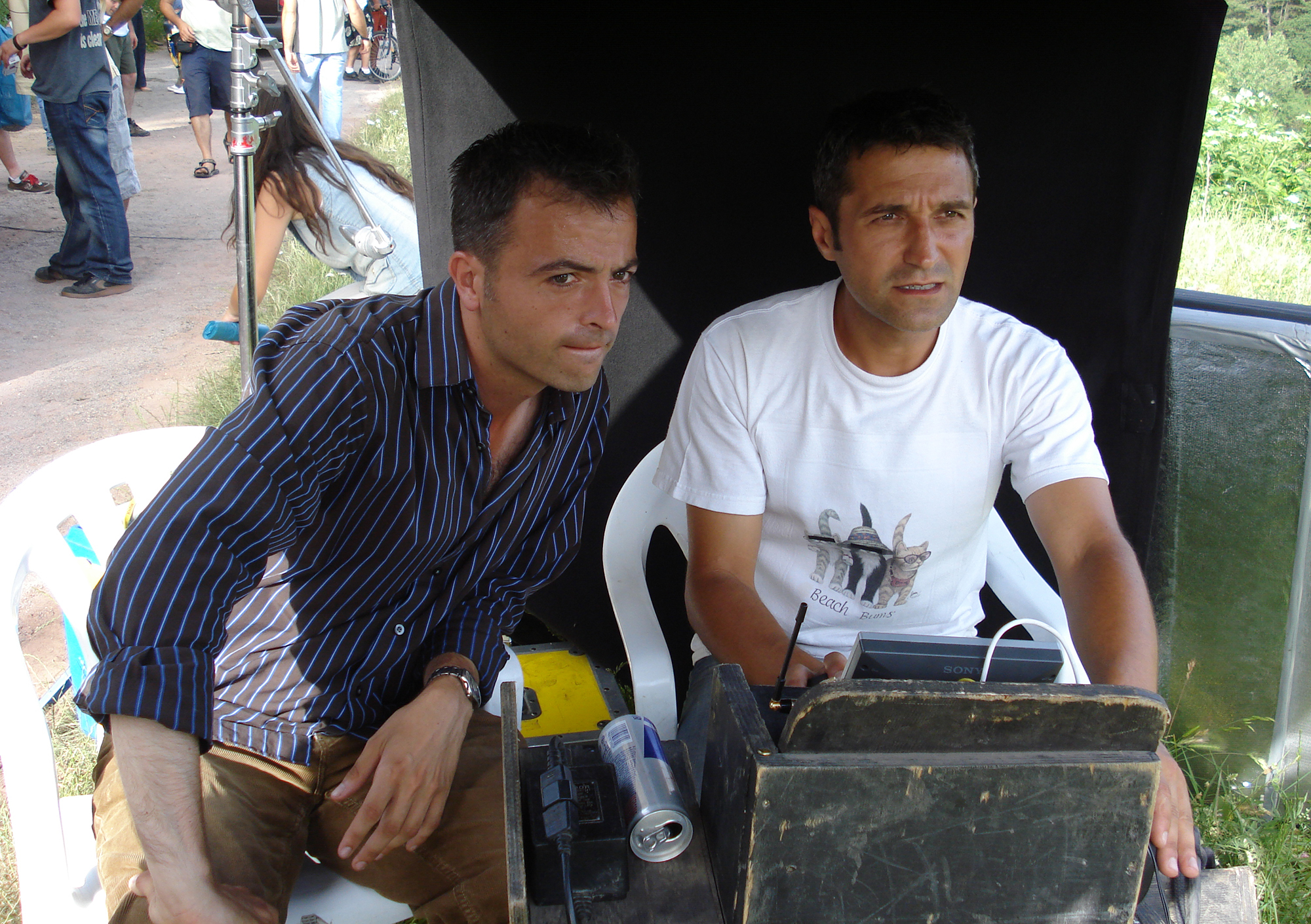 At monitor — outdoor location