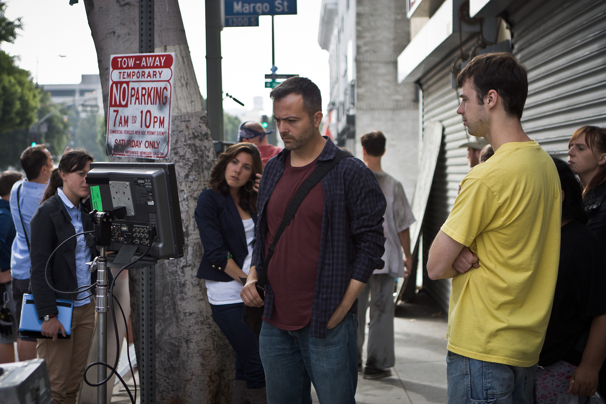 On set — street location